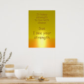 病気の友人のためのギフト,勇気付けられる引用文ポスター ポスター (キッチン)