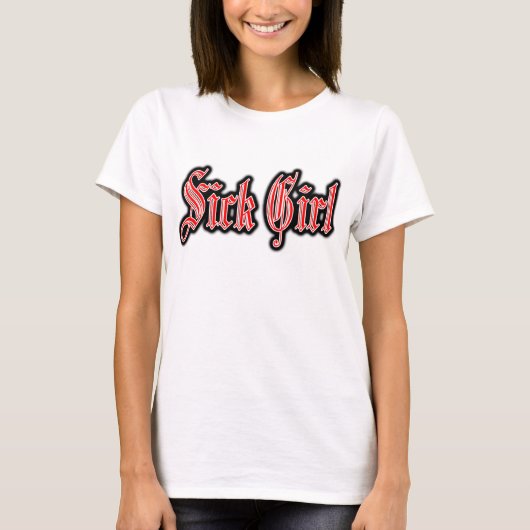 病気の女の子のパンクの病気の女の子のパンクロック音楽 Tシャツ (正面)
