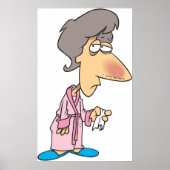 病気の女性 ポスター (正面)