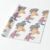 病気の女性 ラッピングペーパー (アンロールド)
