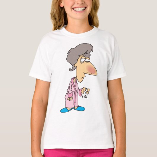 病気の女性 Tシャツ (正面)