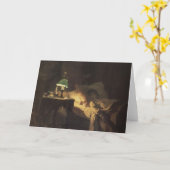 病気の女性（Vasily Polenov著） カード (黄色い花)