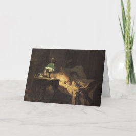 病気の女性（Vasily Polenov著） カード