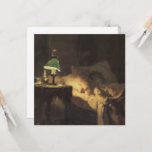 病気の女性（Vasily Polenov著） カード (正面/裏面インサイチュ)