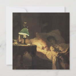 病気の女性（Vasily Polenov著） カード