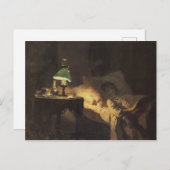 病気の女性（Vasily Polenov著） ポストカード (正面/裏面)