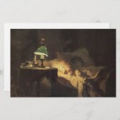 病気の女性（Vasily Polenov著） 便箋 (正面/裏面)