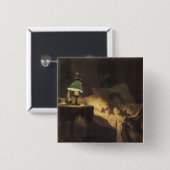 病気の女性（Vasily Polenov著） 缶バッジ (正面&裏面)