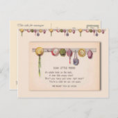 病気の子供のために、学校からの挨拶 ポストカード (正面/裏面)