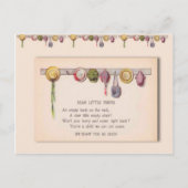 病気の子供のために、学校からの挨拶 ポストカード (正面)