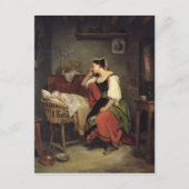 病気の子供 ポストカード (正面)