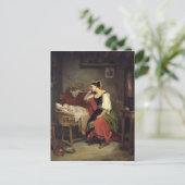 病気の子供 ポストカード (スタンド正面)