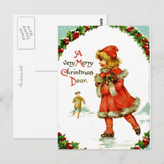 病気の子供 ポストカード (正面/裏面)