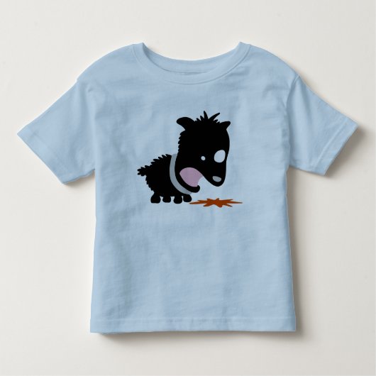 病気の子犬のTシャツ トドラーTシャツ (正面)