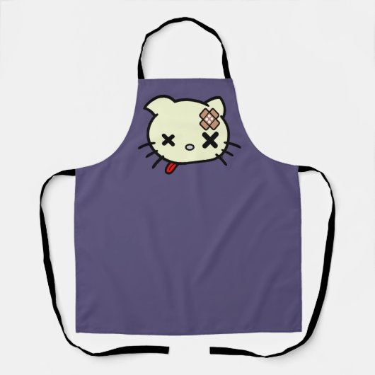 病気の子猫 エプロン (正面)