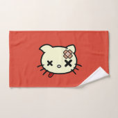 病気の子猫 ハンドタオル (ハンドタオル)