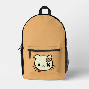 病気の子猫 プリントバックパック
