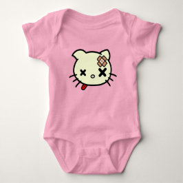 病気の子猫 ベビーボディスーツ