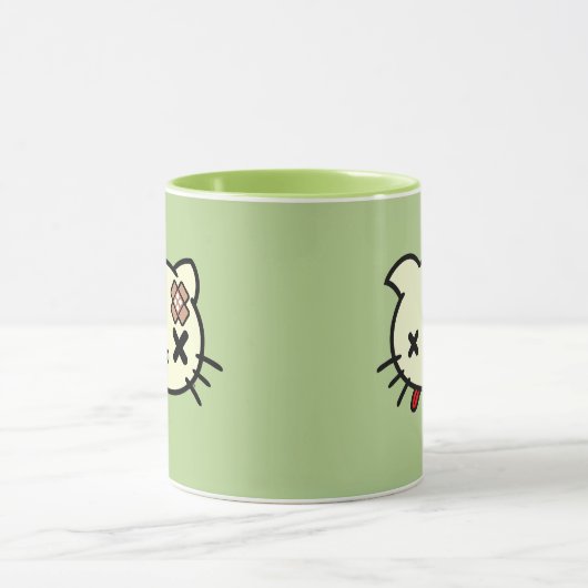 病気の子猫 マグカップ (中央)