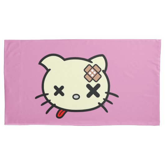 病気の子猫 枕カバー (正面左)