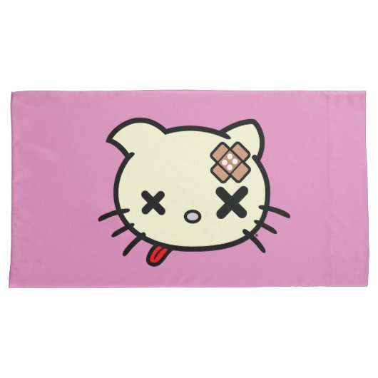 病気の子猫 枕カバー (正面右)