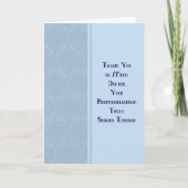 病気の患者のカード気にを医師に感謝 カード (正面)