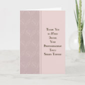 病気の患者のカード気にを医師に感謝 カード (正面)