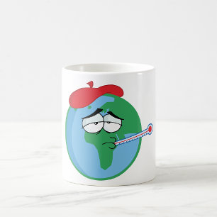 病気の惑星 コーヒーマグカップ