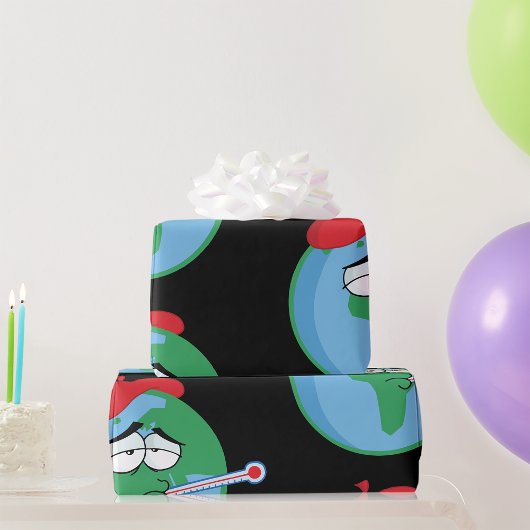 病気の惑星 ラッピングペーパー