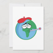 病気の惑星 招待状 (正面)