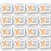 病気の日メディアパッチ休日リマインダー舞城プランナー シール (正面)