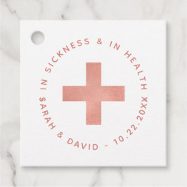 病気の時も健康の時も、ハングオーバーキット ローズゴールド フェイバータグ