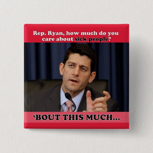 病気の気に人は？ 缶バッジ (正面)