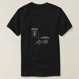 病気の澄ん症状を示す Tシャツ