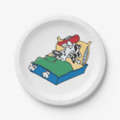 病気の犬 ペーパープレート (正面)