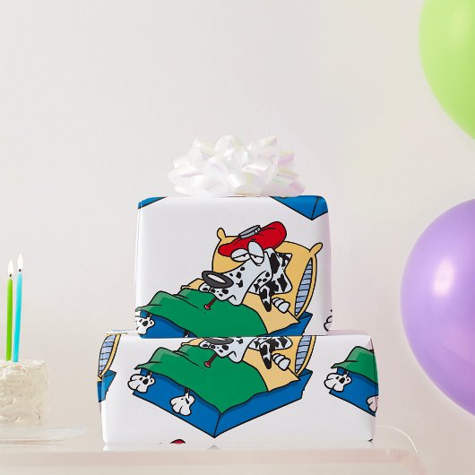 病気の犬 ラッピングペーパー