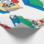 病気の犬 ラッピングペーパー