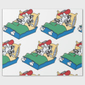 病気の犬 ラッピングペーパー (フラット)