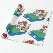 病気の犬 ラッピングペーパー (アンロールド)