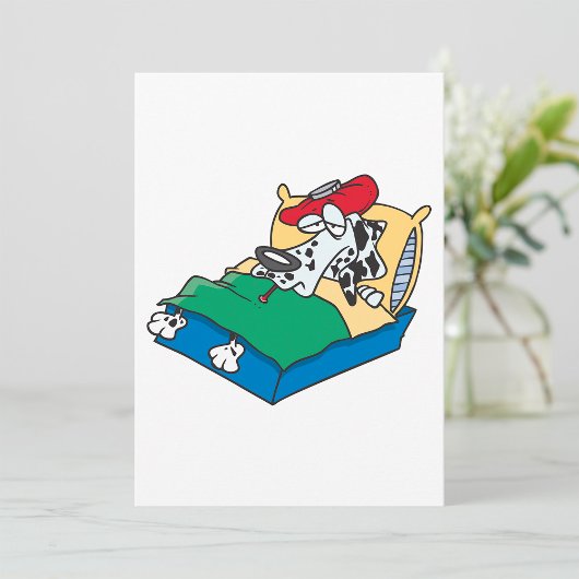 病気の犬 招待状