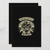 病気の私に、ペストドクターと傷ついた人を連れてきて 招待状 (正面/裏面)