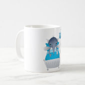 病気の蚊のマグカップ コーヒーマグカップ (正面左)