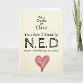 病気の証拠はカスタマイズできない カード (正面)