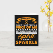 病気の贈り物 – 腎癌与えが目に留まらない カード (黄色い花)