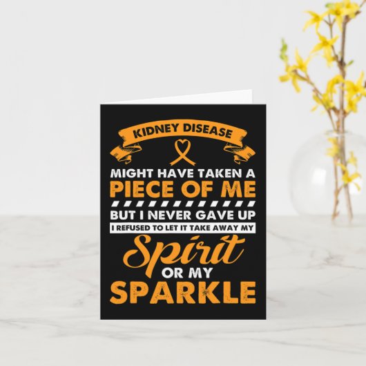 病気の贈り物 – 腎癌与えが目に留まらない カード (黄色い花)