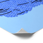 病気の魚釣りポスタおもしろいープリントの署名作業に電話 ポスター (角)