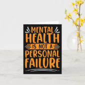 病気は個人の失敗ではない精神的な健康が待っている カード (黄色い花)