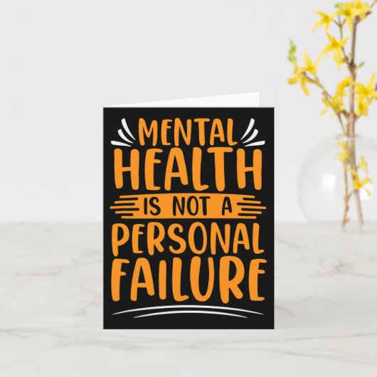 病気は個人の失敗ではない精神的な健康が待っている カード (黄色い花)