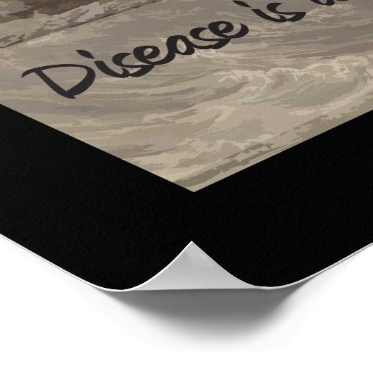 病気は健康を損なうポスター ポスター (角)