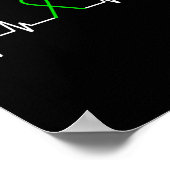 病気グリーンリボンメンタルヘルス認識度月 ポスター (角)